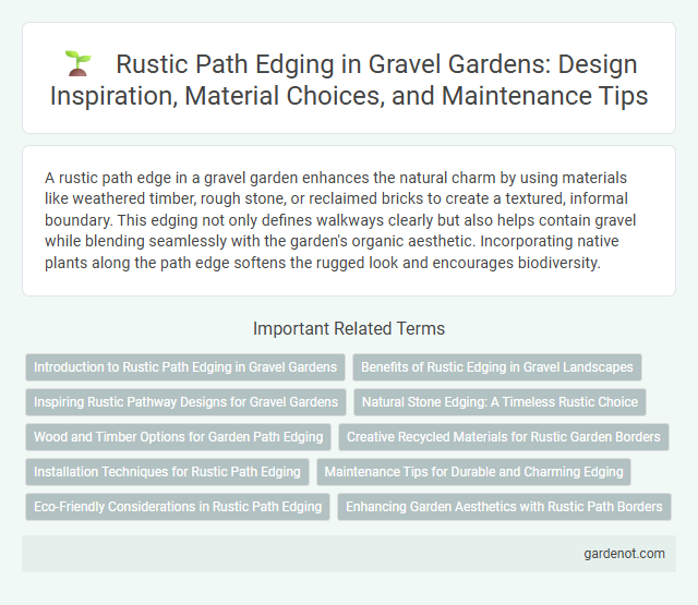 Rustic Path Edging in Gravel Gardens: Design Inspiration, Material Choices, and Maintenance Tips