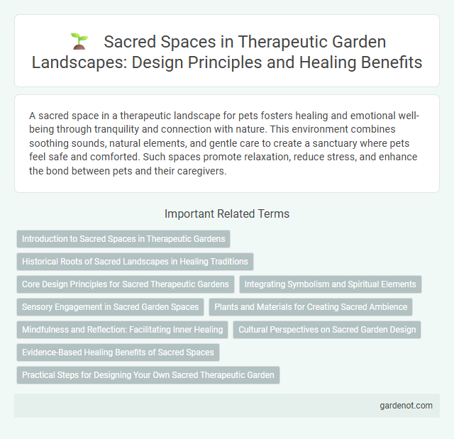 Sacred Spaces in Therapeutic Garden Landscapes: Design Principles and Healing Benefits