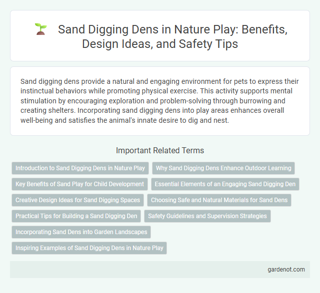 Sand Digging Dens in Nature Play: Benefits, Design Ideas, and Safety Tips