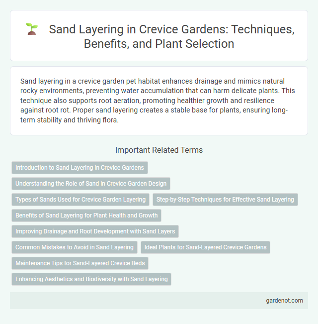Sand Layering in Crevice Gardens: Techniques, Benefits, and Plant Selection