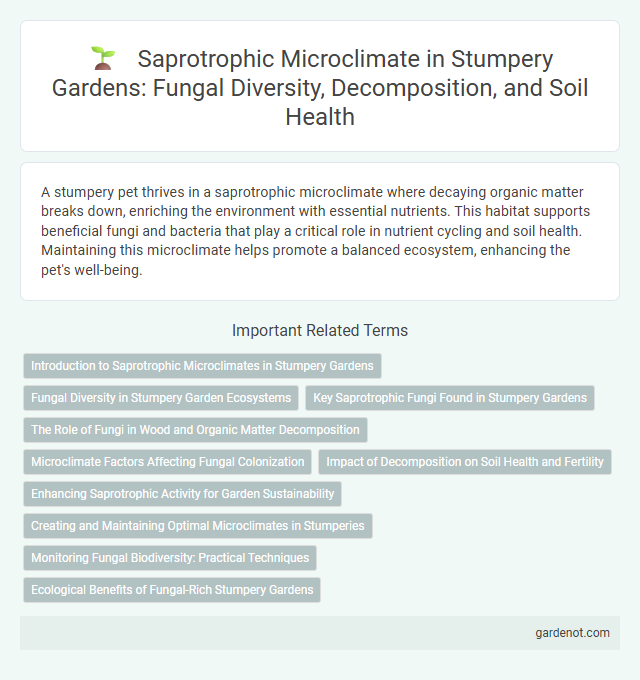 Saprotrophic Microclimate in Stumpery Gardens: Fungal Diversity, Decomposition, and Soil Health