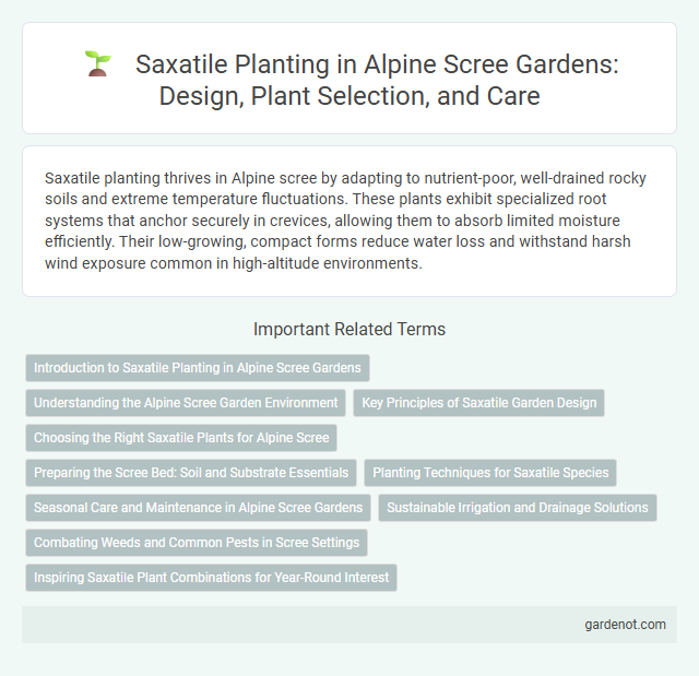 Saxatile Planting in Alpine Scree Gardens: Design, Plant Selection, and Care