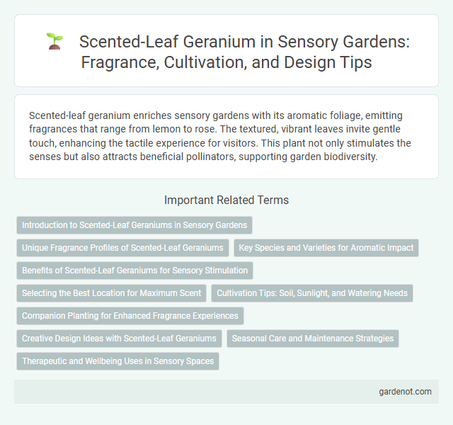Scented-Leaf Geranium in Sensory Gardens: Fragrance, Cultivation, and Design Tips