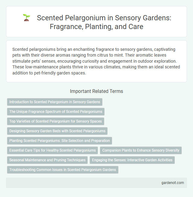 Scented Pelargonium in Sensory Gardens: Fragrance, Planting, and Care