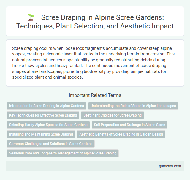 Scree Draping in Alpine Scree Gardens: Techniques, Plant Selection, and Aesthetic Impact