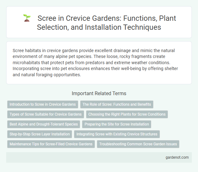 Scree in Crevice Gardens: Functions, Plant Selection, and Installation Techniques