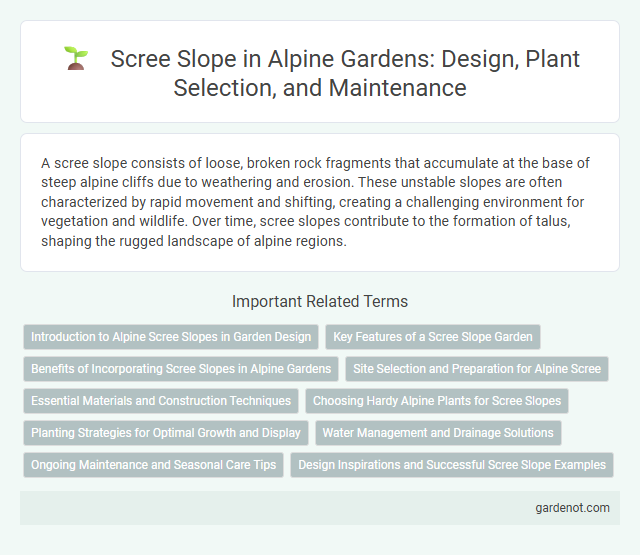 Scree Slope in Alpine Gardens: Design, Plant Selection, and Maintenance