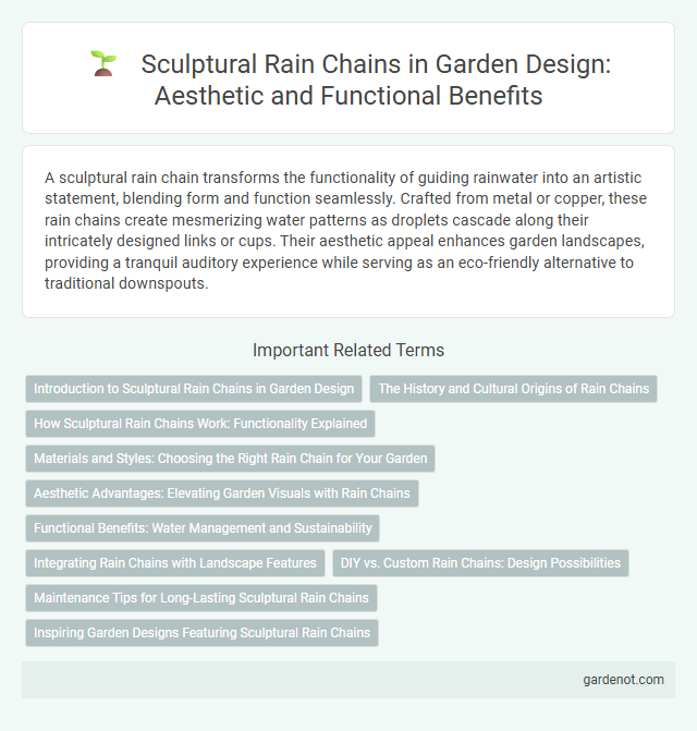 Sculptural Rain Chains in Garden Design: Aesthetic and Functional Benefits
