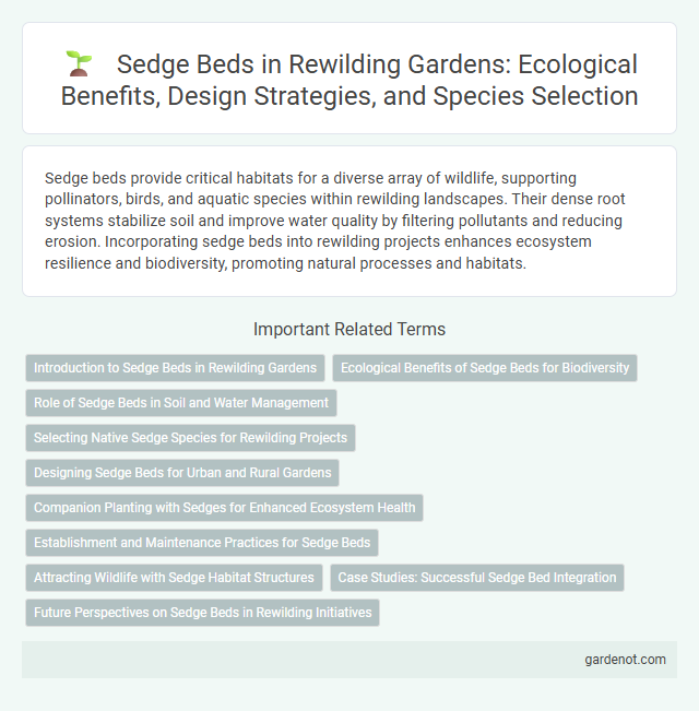 Sedge Beds in Rewilding Gardens: Ecological Benefits, Design Strategies, and Species Selection