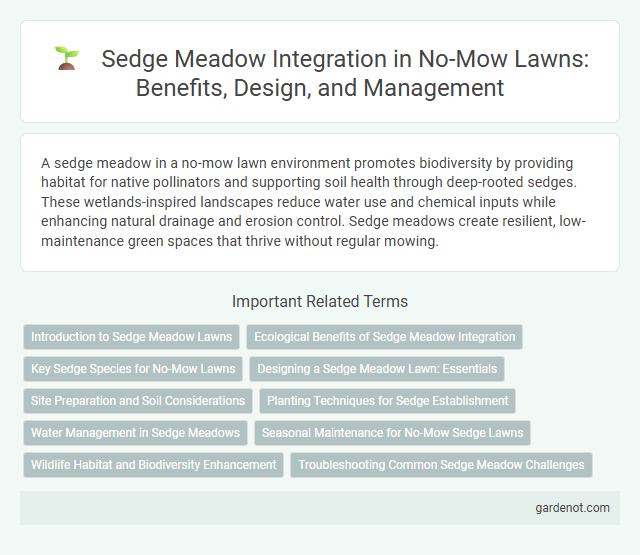 Sedge Meadow Integration in No-Mow Lawns: Benefits, Design, and Management