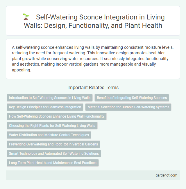 Self-Watering Sconce Integration in Living Walls: Design, Functionality, and Plant Health