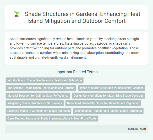 Shade Structures in Gardens: Enhancing Heat Island Mitigation and Outdoor Comfort