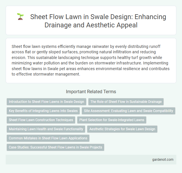 Sheet Flow Lawn in Swale Design: Enhancing Drainage and Aesthetic Appeal