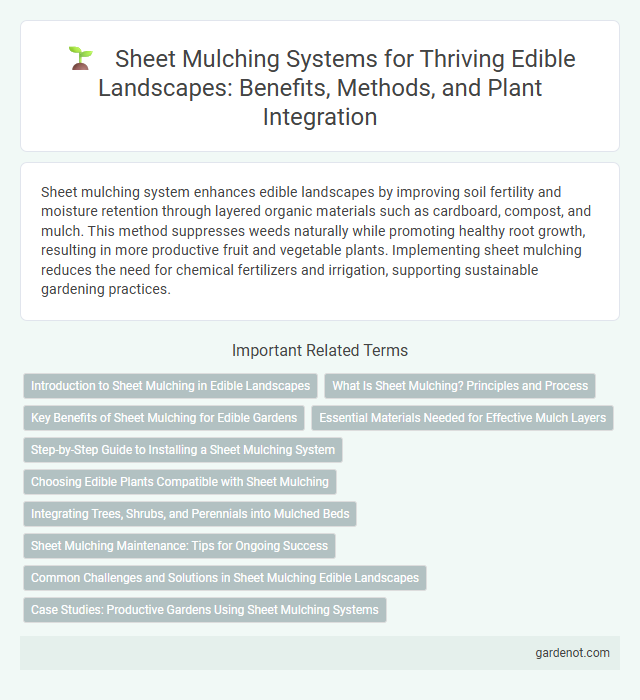 Sheet Mulching Systems for Thriving Edible Landscapes: Benefits, Methods, and Plant Integration