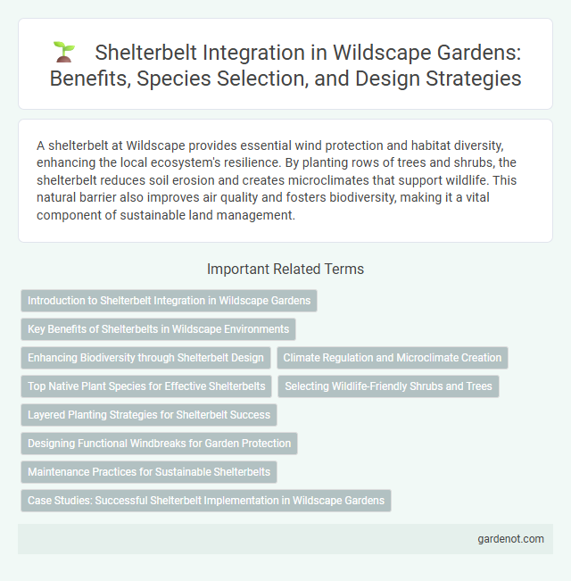 Shelterbelt Integration in Wildscape Gardens: Benefits, Species Selection, and Design Strategies