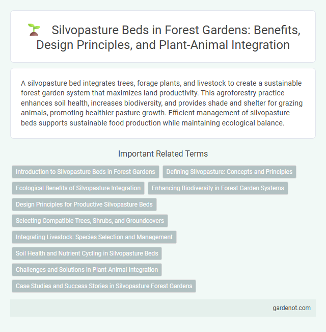 Silvopasture Beds in Forest Gardens: Benefits, Design Principles, and Plant-Animal Integration