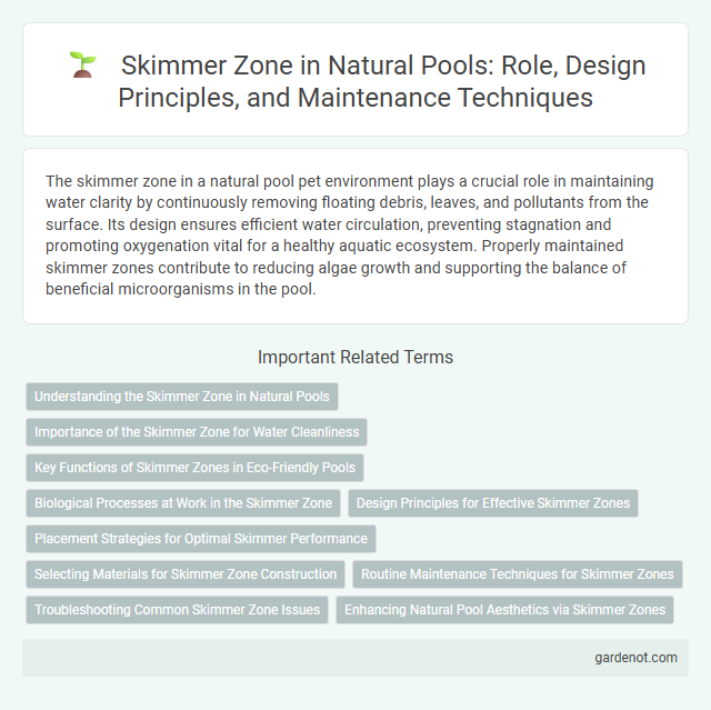 Skimmer Zone in Natural Pools: Role, Design Principles, and Maintenance Techniques