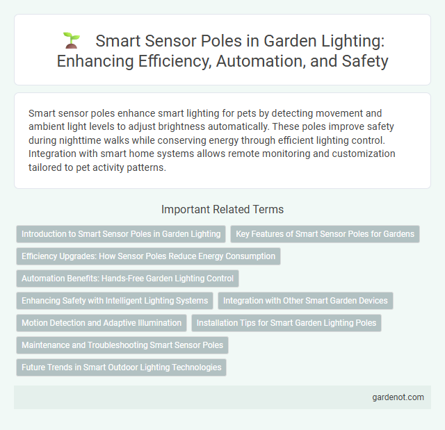 Smart Sensor Poles in Garden Lighting: Enhancing Efficiency, Automation, and Safety