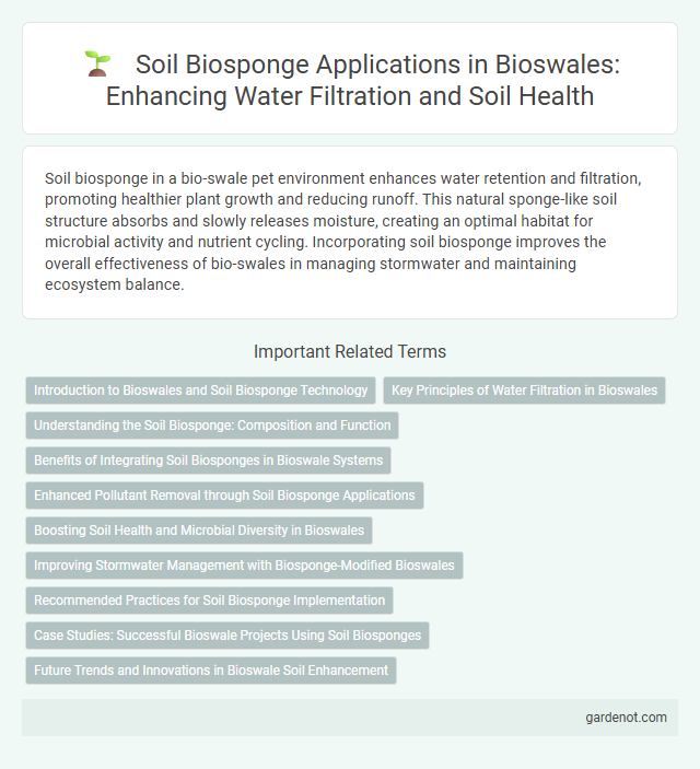 Soil Biosponge Applications in Bioswales: Enhancing Water Filtration and Soil Health