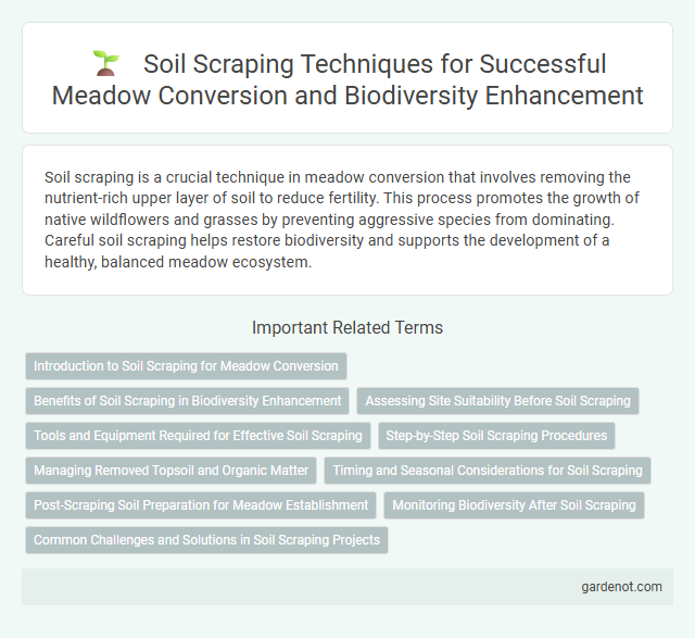 Soil Scraping Techniques for Successful Meadow Conversion and Biodiversity Enhancement