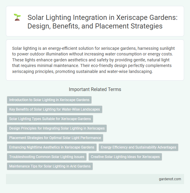 Solar Lighting Integration in Xeriscape Gardens: Design, Benefits, and Placement Strategies