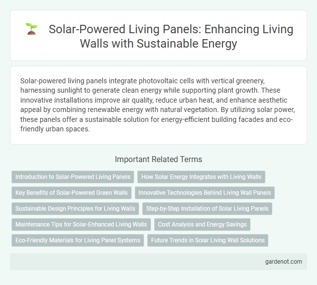 Solar-Powered Living Panels: Enhancing Living Walls with Sustainable Energy