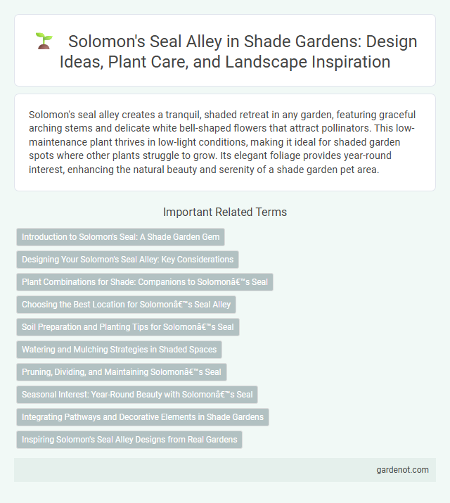 Solomon's Seal Alley in Shade Gardens: Design Ideas, Plant Care, and Landscape Inspiration