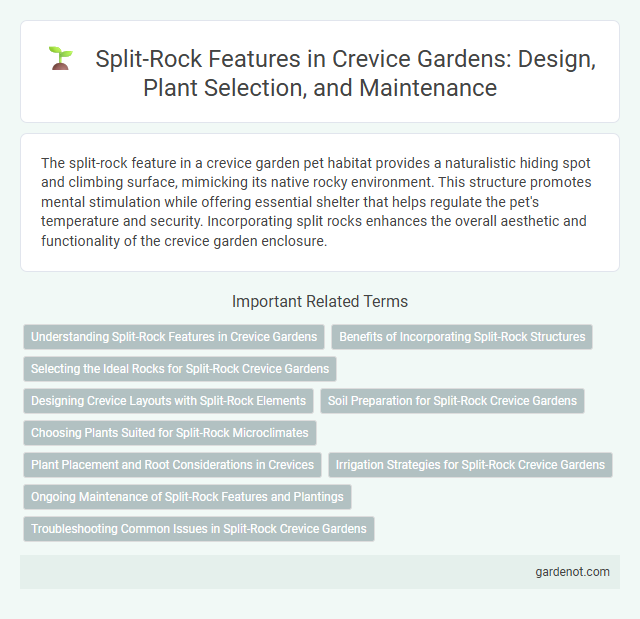 Split-Rock Features in Crevice Gardens: Design, Plant Selection, and Maintenance