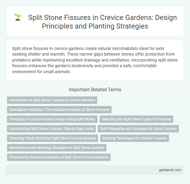 Split Stone Fissures in Crevice Gardens: Design Principles and Planting Strategies