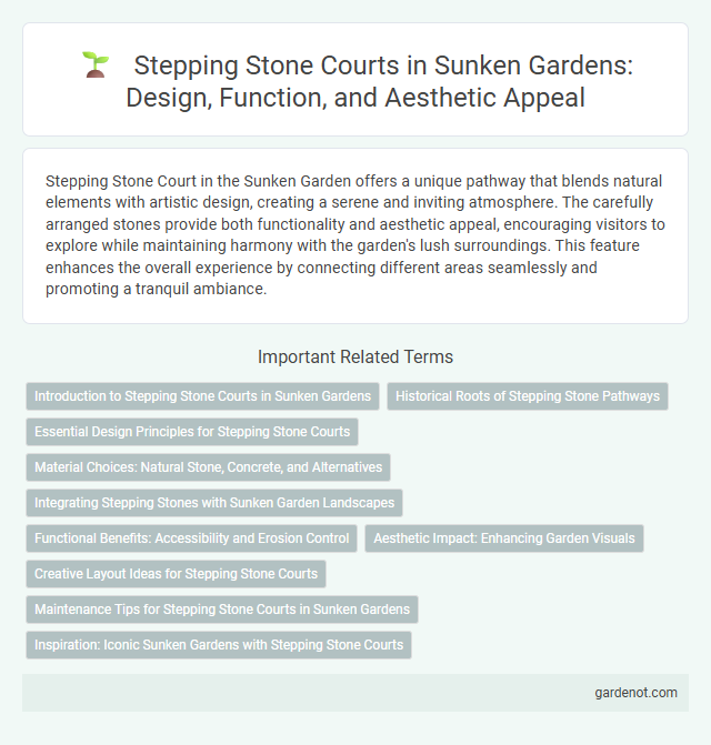 Stepping Stone Courts in Sunken Gardens: Design, Function, and Aesthetic Appeal