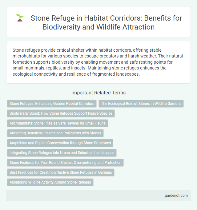 Stone Refuge in Habitat Corridors: Benefits for Biodiversity and Wildlife Attraction