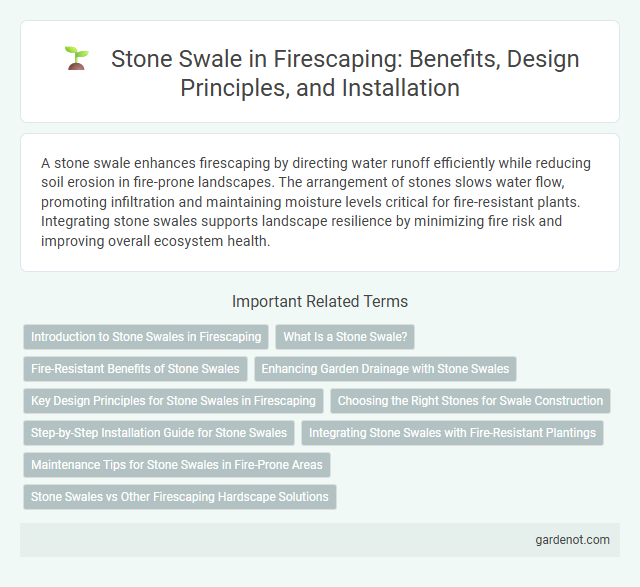 Stone Swale in Firescaping: Benefits, Design Principles, and Installation