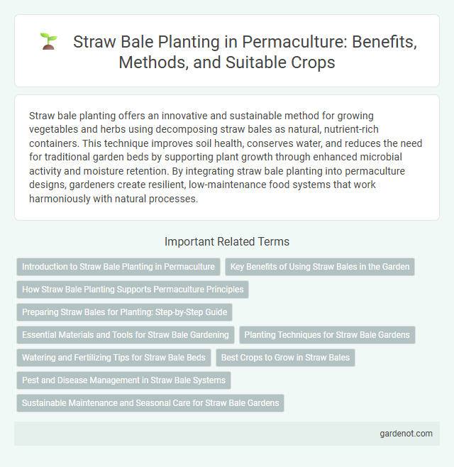 Straw Bale Planting in Permaculture: Benefits, Methods, and Suitable Crops