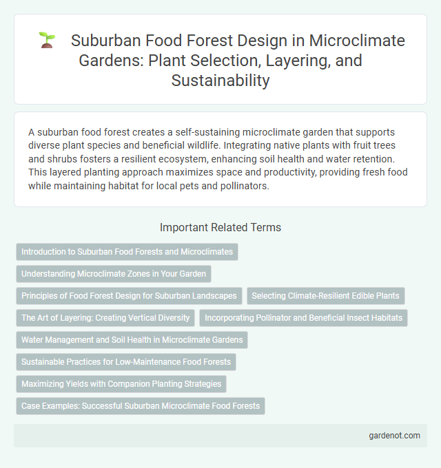 Suburban Food Forest Design in Microclimate Gardens: Plant Selection, Layering, and Sustainability