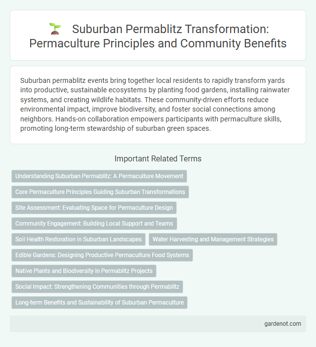 Suburban Permablitz Transformation: Permaculture Principles and Community Benefits