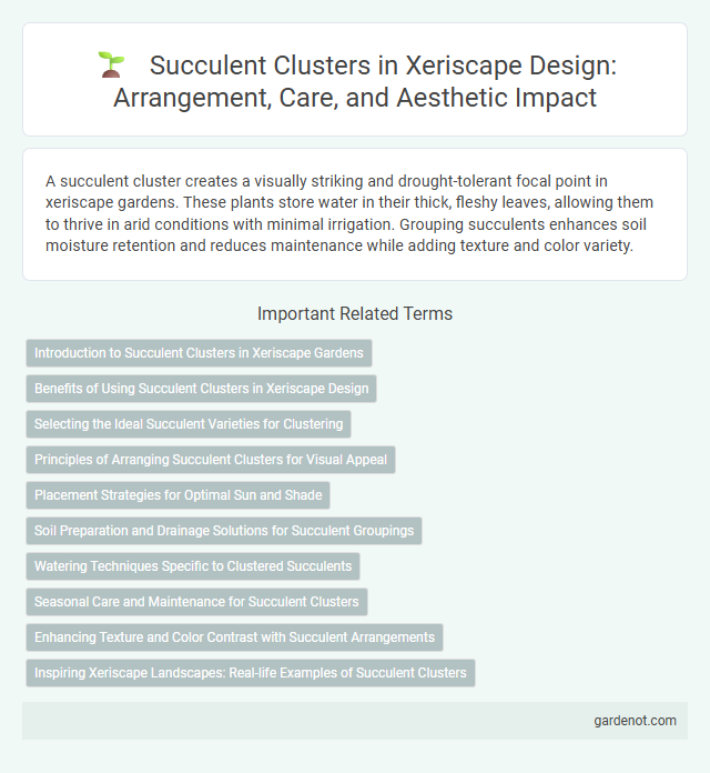 Succulent Clusters in Xeriscape Design: Arrangement, Care, and Aesthetic Impact