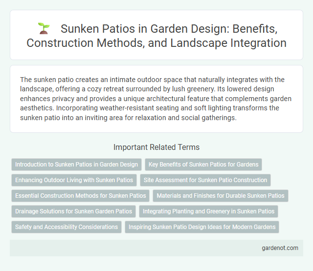 Sunken Patios in Garden Design: Benefits, Construction Methods, and Landscape Integration