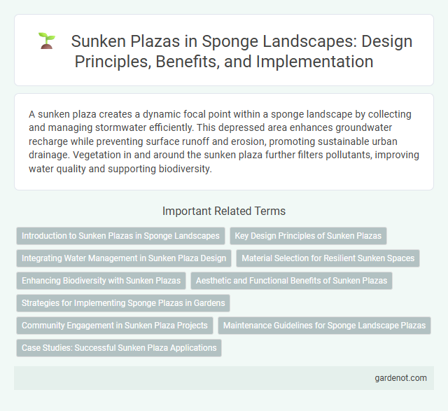 Sunken Plazas in Sponge Landscapes: Design Principles, Benefits, and Implementation