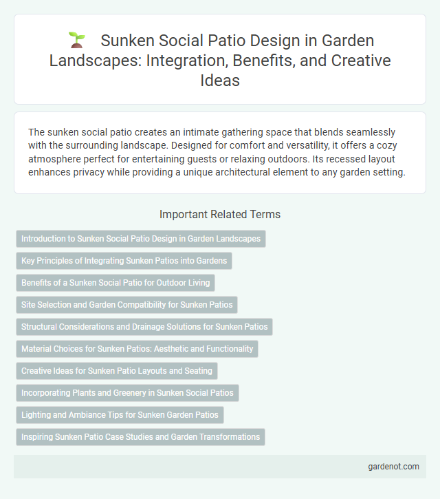 Sunken Social Patio Design in Garden Landscapes: Integration, Benefits, and Creative Ideas
