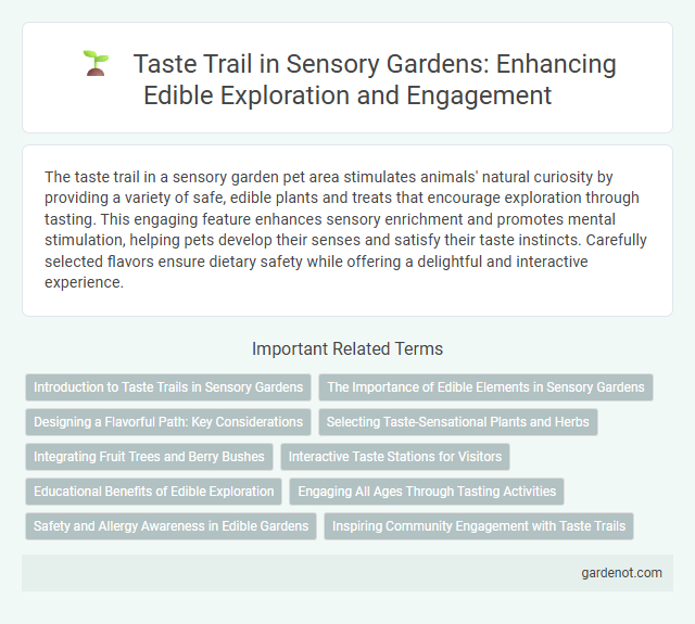 Taste Trail in Sensory Gardens: Enhancing Edible Exploration and Engagement