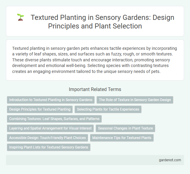 Textured Planting in Sensory Gardens: Design Principles and Plant Selection