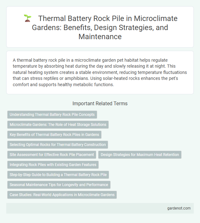 Thermal Battery Rock Pile in Microclimate Gardens: Benefits, Design Strategies, and Maintenance