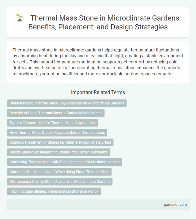 Thermal Mass Stone in Microclimate Gardens: Benefits, Placement, and Design Strategies