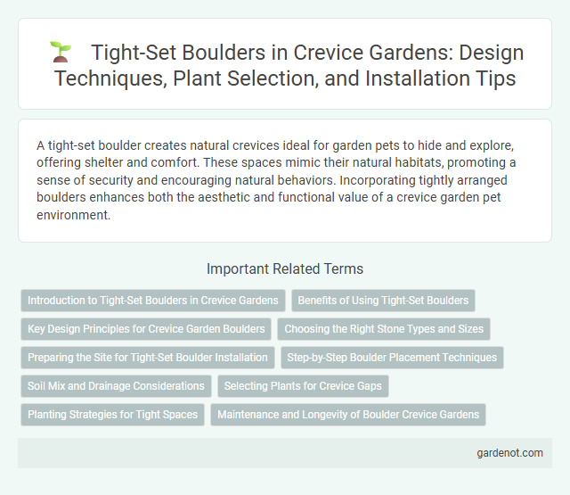 Tight-Set Boulders in Crevice Gardens: Design Techniques, Plant Selection, and Installation Tips