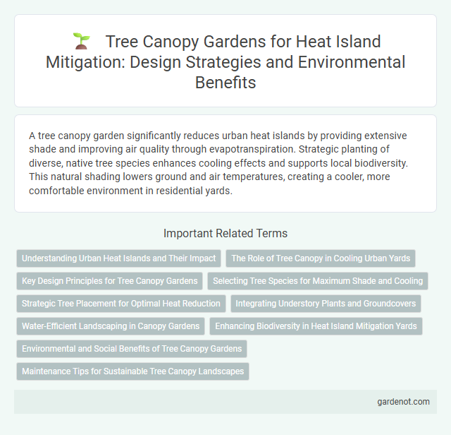 Tree Canopy Gardens for Heat Island Mitigation: Design Strategies and Environmental Benefits