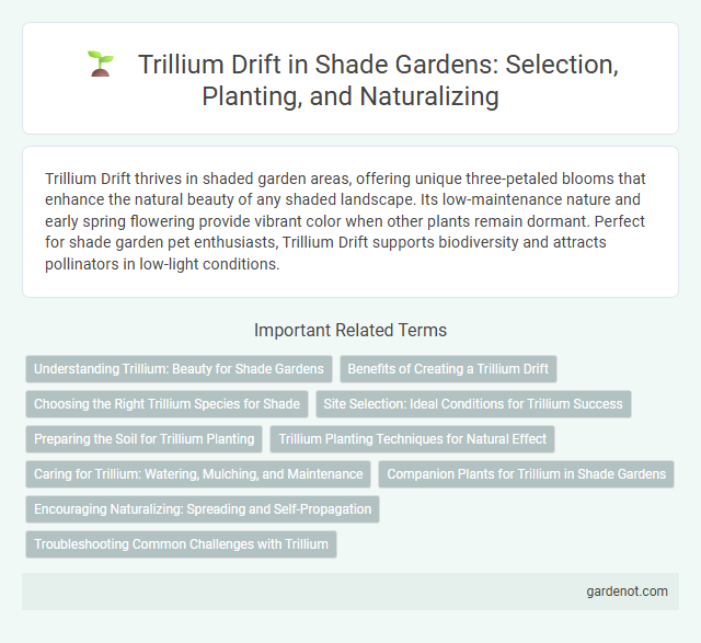 Trillium Drift in Shade Gardens: Selection, Planting, and Naturalizing