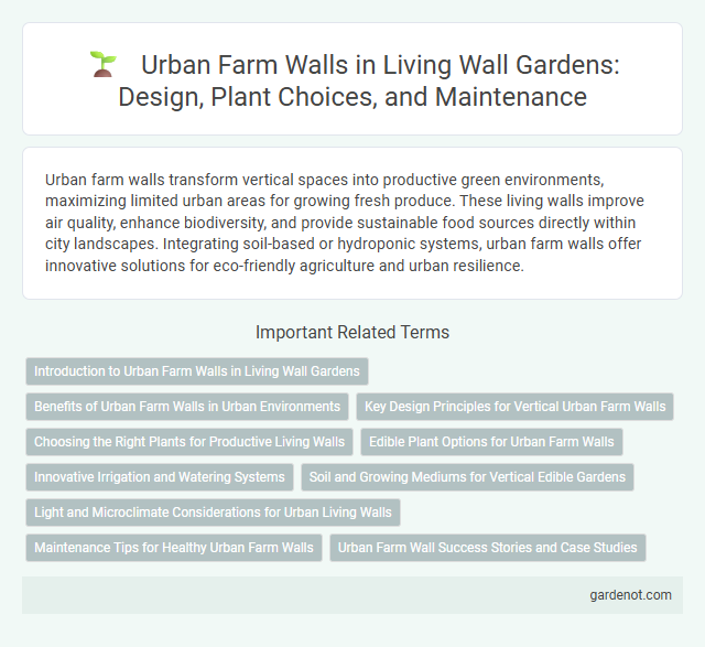 Urban Farm Walls in Living Wall Gardens: Design, Plant Choices, and Maintenance