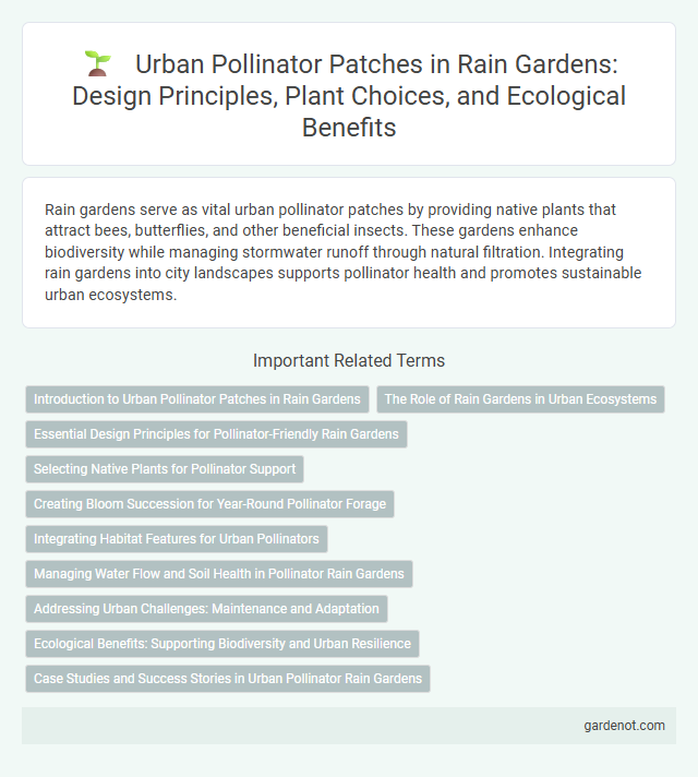 Urban Pollinator Patches in Rain Gardens: Design Principles, Plant Choices, and Ecological Benefits