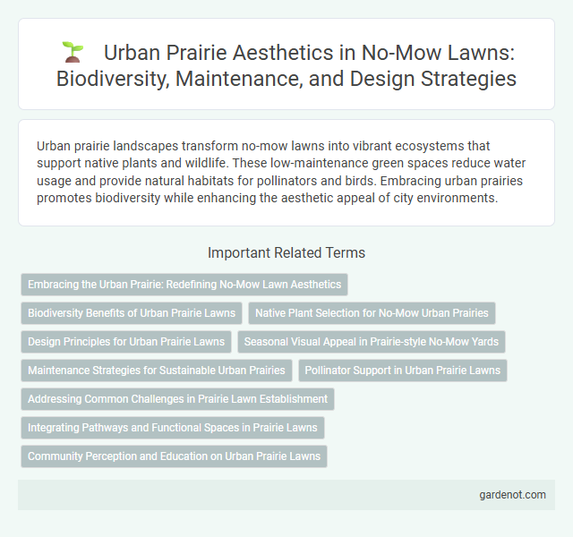 Urban Prairie Aesthetics in No-Mow Lawns: Biodiversity, Maintenance, and Design Strategies