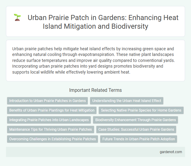 Urban Prairie Patch in Gardens: Enhancing Heat Island Mitigation and Biodiversity